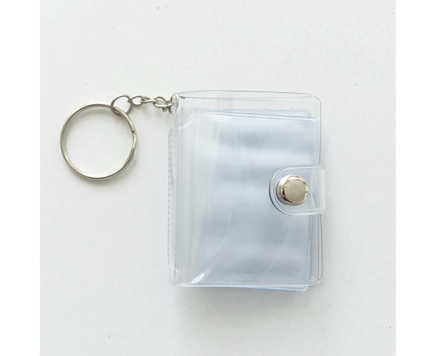 Mini Photo Album Flip Page Sequins Transparent Snap Hanging Ring 16 Pockets Card Photo Holder Memory Giftlear V1263-JX-2609