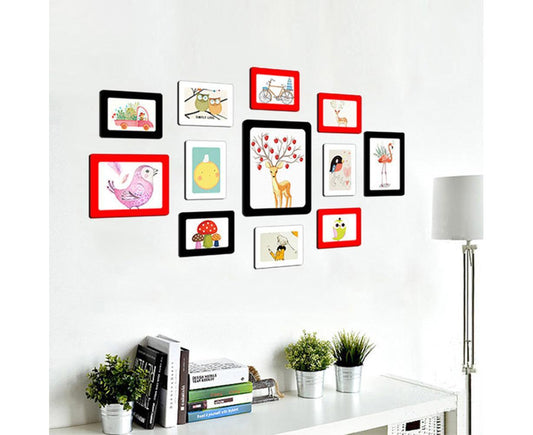 Wall Mounted 5 Inch Photo Frame grip Picture Holder Living Room Art Decor-White V1263-JX-2679