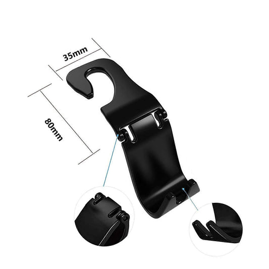 Car Accessories,Car Storage Hooks, Back Seat Auto Hooks Headrest Hanger, Universal Car Bag Handbag Organizer V1263-JX-2830