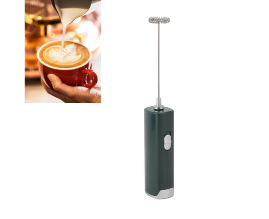 Electric Milk Frother, Multifunctional, Low Noise Mini Hand Wand for Coffee, Lattes, & Hot Chocolate, Dark V1263-JX-2928