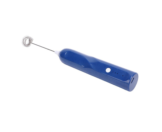 Rechargeable Milk Frother, Handheld Wand with 2 Whisk Attachments, Electric Drink Mixer & Foamer for Coffee & V1263-JX-2931