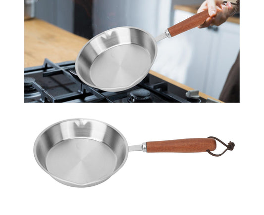 Stainless Steel Frying Pan, Non-Stick Egg Fryer for Household & Restaurant, 4.7 Inch V1263-JX-2984