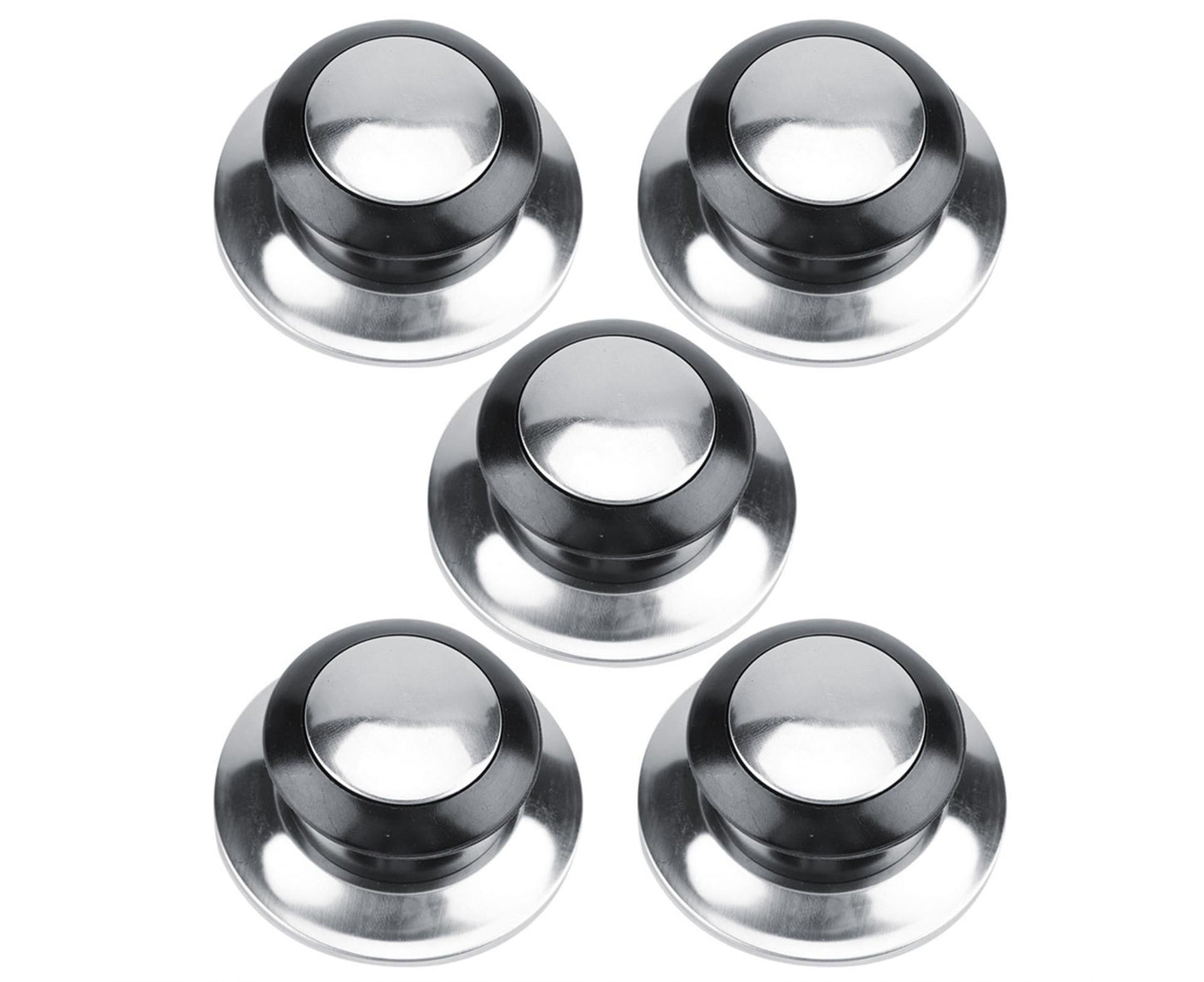 5pcs Heat-Resistant Pot Pan Lids, Knob Lifting Handle, Kitchen Cookware Replacement V1263-JX-2989
