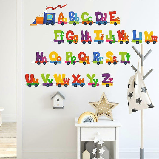 Colorful Animal Alphabet Abc babies Wall Stickers Peel And Stick Decals Removable Nursery Bedroom Living Room V1263-JX-3148