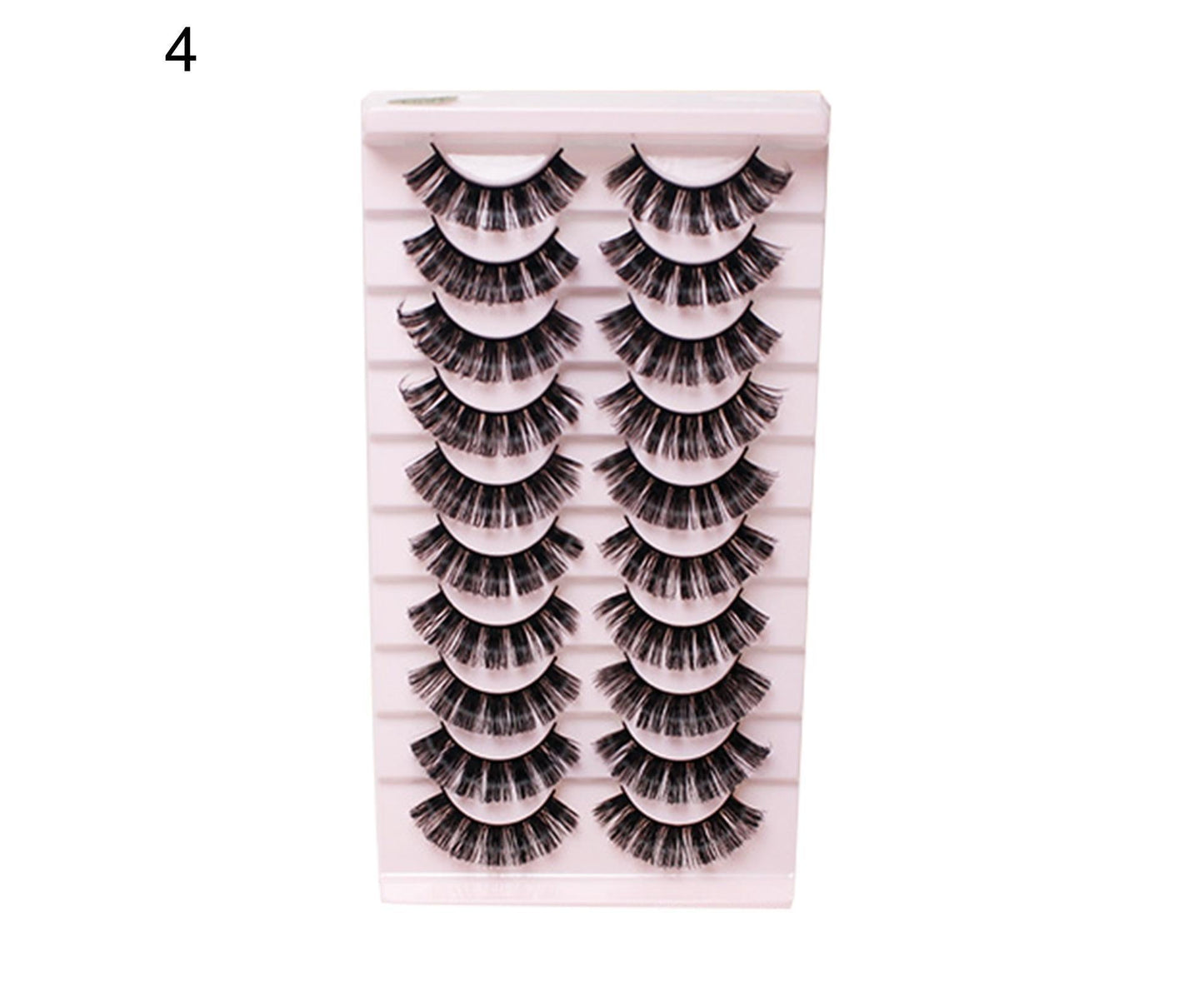 20Pcs/Set False Eyelash Comfortable to Wear 3D Effect Beauty False Eye Lashes V1263-JX-320