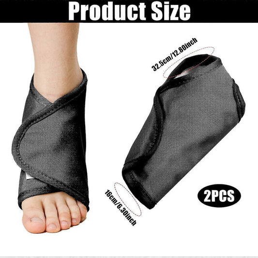 2pcs Ankle Castor Oil Pack, Comfortable Castor Oil Pack Wrap for Feet Castor Oil V1263-JX-3201