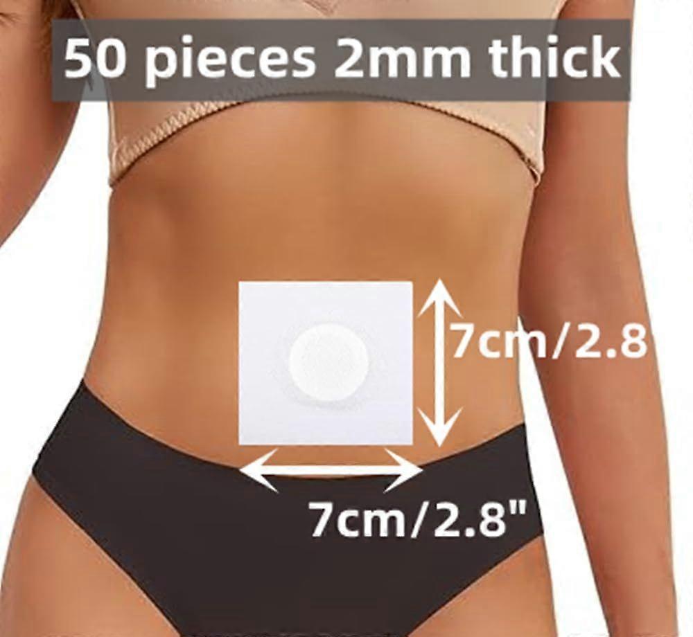 50pcs Disposable Castor Oil Pack Wrap Belly Button(Oil Not Included) V1263-JX-3215