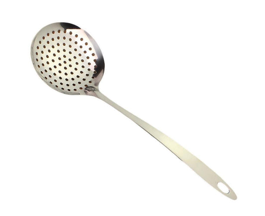 Kitchen Soup Food Thicken Stainless Steel Ladle Spoon Colander Strainer Filter V1263-JX-325