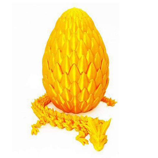 3D Printed Dragon,Dragon Eggs with Dragon Inside,Dragon Egg Toy, Full Articulated Crystal 3D Dragon for V1263-JX-3342