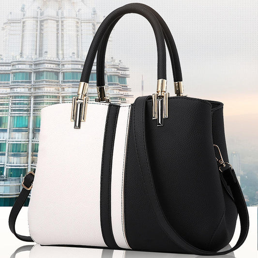 Women's PU Leather Tote Bag Large Capacity Waterproof Handbag V1263-JX-3488