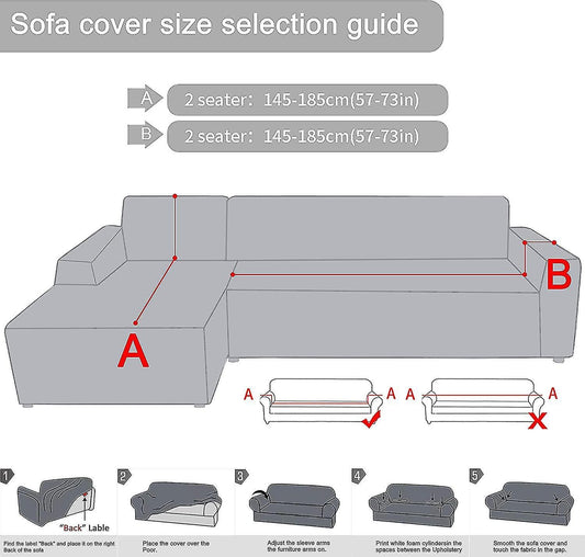 Stretch 3 Seater Sofa Cover Elastic Couch Protector V1263-JX-3553