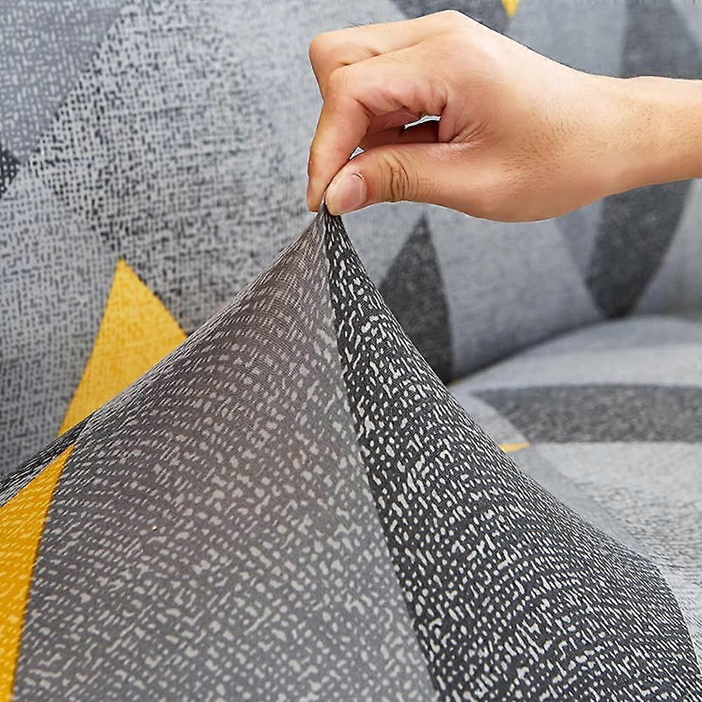 Stretch Armless Sofa Cover for 2 Seater Without Armrests V1263-JX-3557