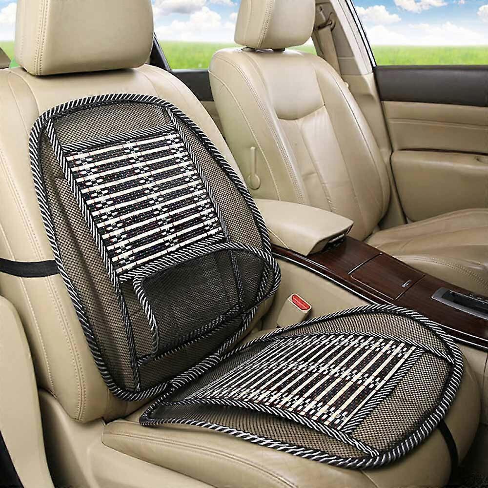 Cooling Massage Car Cushion - Breathable Summer Back & Waist Support Pad V1263-JX-3594