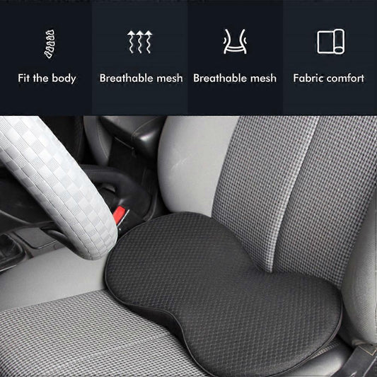 Driver Seat Cushion - Thick Heightening Back Pad for Car, Relieves Discomfort V1263-JX-3600