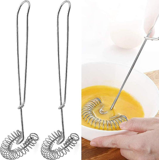 Magic Spiral Whisk Set - Stainless Steel Mixing and Whipping Tools (2pcs) V1263-JX-3648