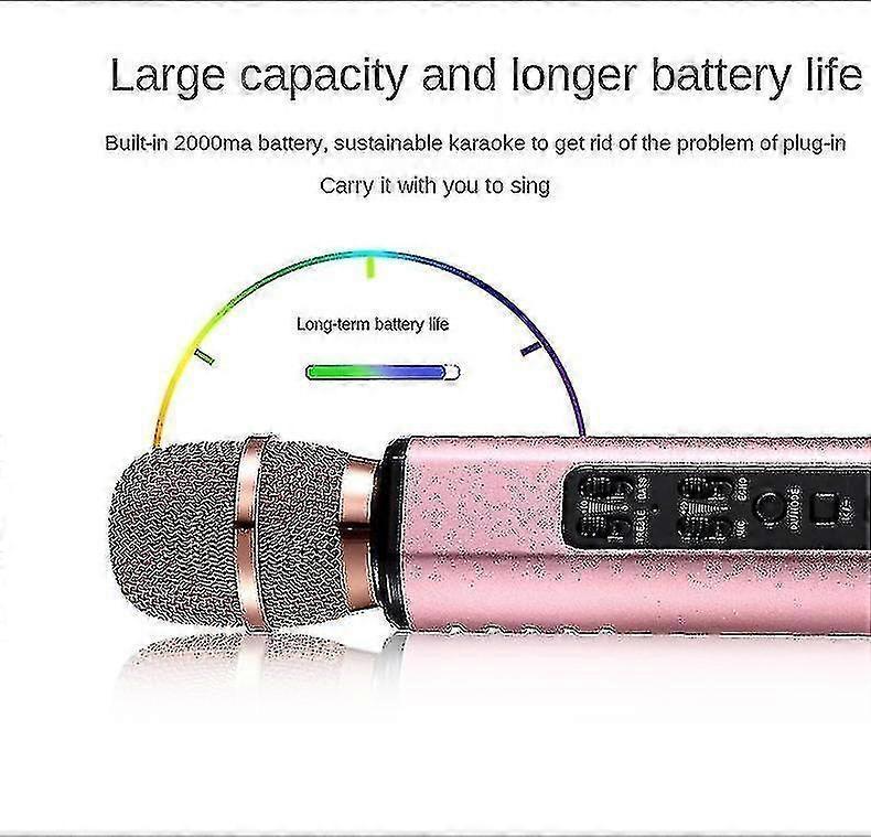 Multifunction Wireless Microphone - Audio Recording, Streaming, Singing Mic V1263-JX-3699