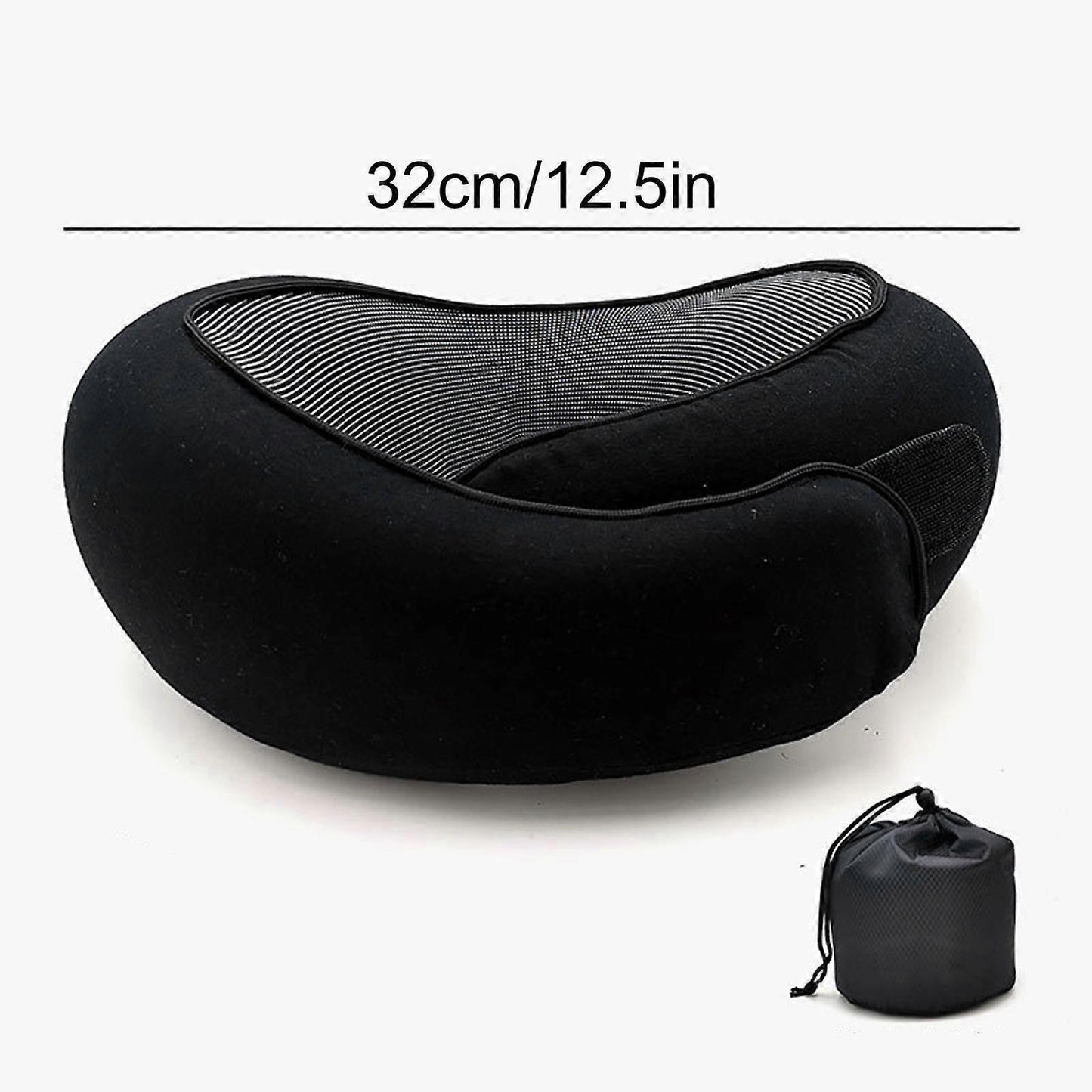 Travel Neck Pillow - Memory Foam U-Shape Pillow for Airplane and Road Trips V1263-JX-3718