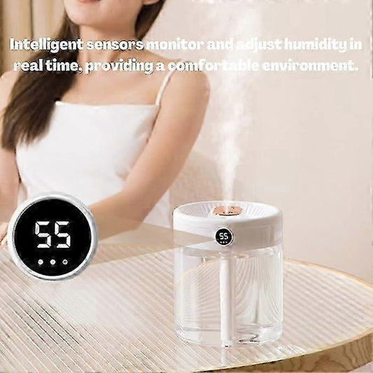2L Cool Mist Air Humidifier with Night Light, Ultra Quiet Home Bedroom Humidifier V1263-JX-3753