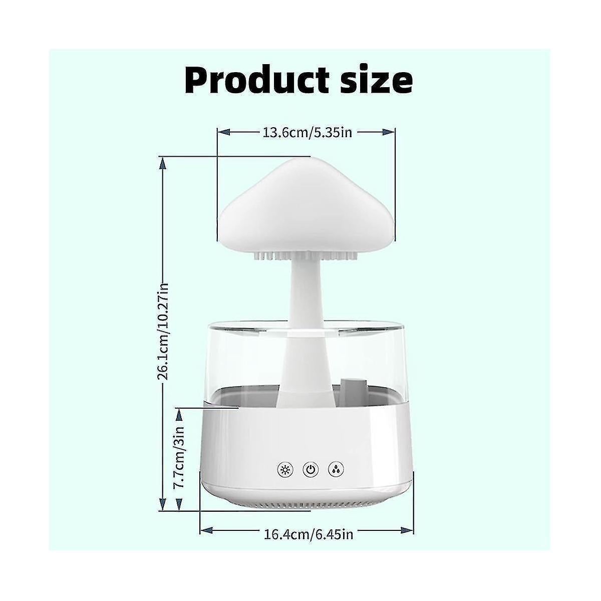 Rain Cloud Humidifier Diffuser, USB Mini Desktop Humidifier V1263-JX-3761