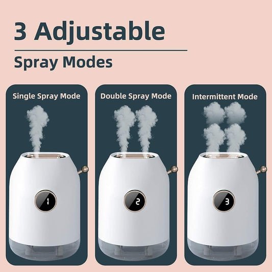 500ml Cool Mist Humidifier for Bedroom Plants, Desktop Mini Air Humidifier V1263-JX-3764