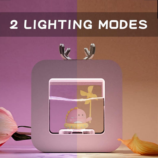 400ml Cool Mist Humidifier for Bedroom, Night Light Essential Oil Diffuser V1263-JX-3766