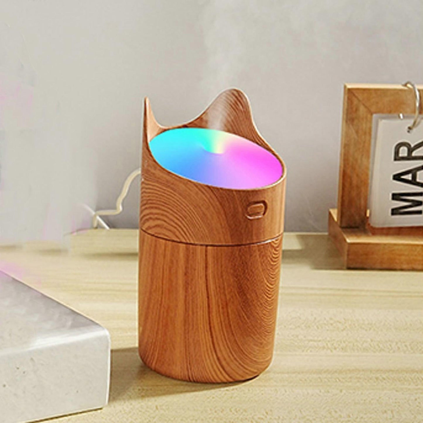 Mini Cool Mist Humidifier with Ambient Light, Quiet Personal Air Humidifier for Bedroom V1263-JX-3798