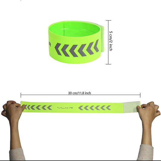 2pcs Reflective Wristbands, High Visibility Running Armbands, Reflective Strap Gear V1263-JX-3820