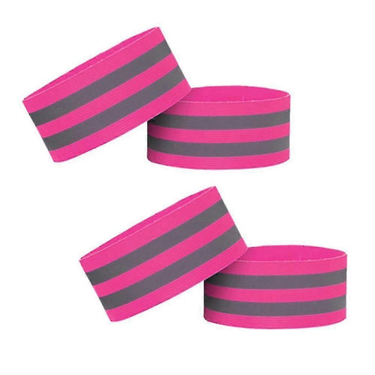 4pcs Reflective Bands, Adjustable Reflector Straps, High Visibility Night Gear V1263-JX-3821