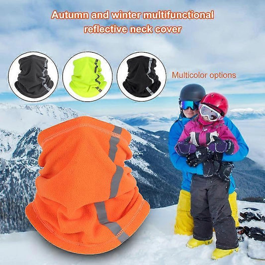 Reflective Neck Gaiter, Cold-Proof Breathable Neck Gear with Strip for Cycling V1263-JX-3874
