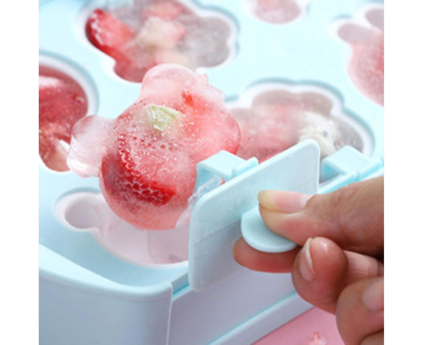 Multi Color Ice Cream Mould Grid DIY Cute Cube Tray-Blue V1263-JX-388