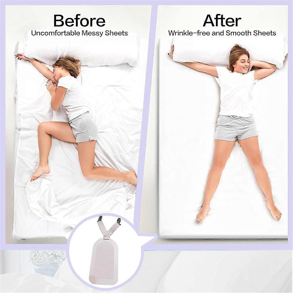 4PCS Adjustable Bed Sheet Holder Clips for Fitted Sheets V1263-JX-3907