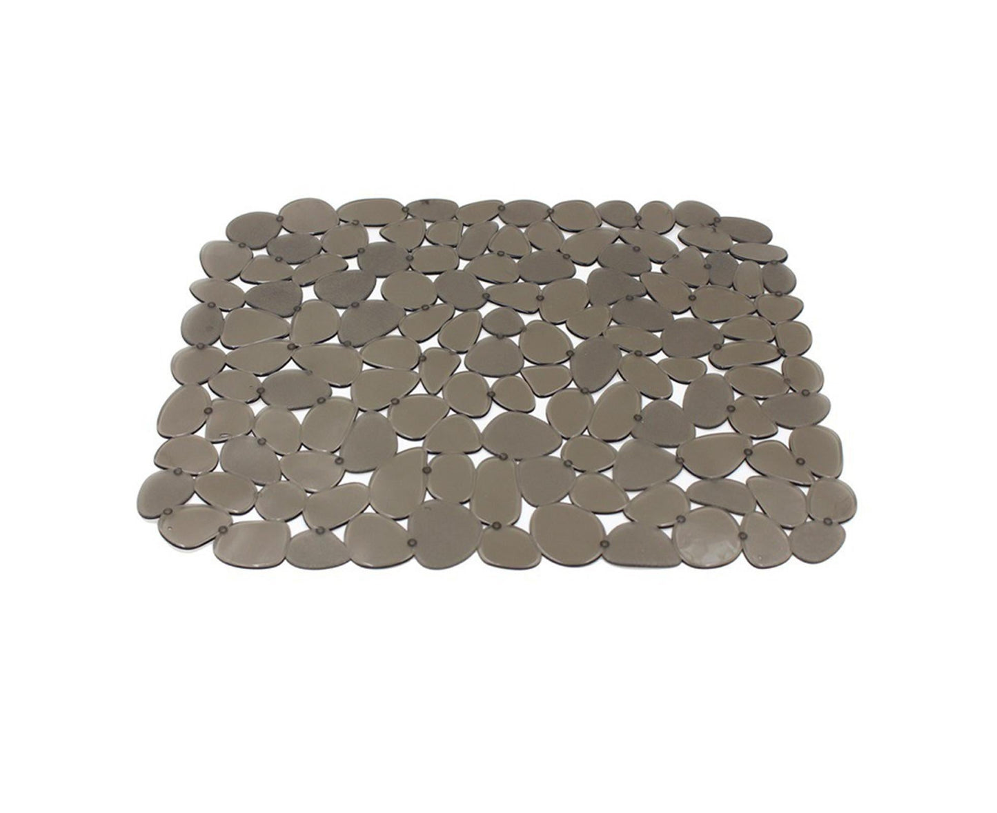 Non-slip Pebble Sink Mat PVC Sink Protector-Brown V1263-JX-394