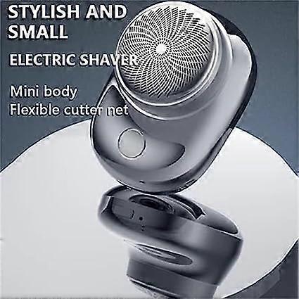 Powerful Mini Electric Shaver, Rechargeable USB Beard Razor for Men V1263-JX-3984