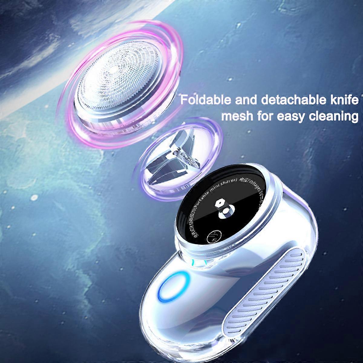 One-Button Mini USB Shaver for Men, Portable Electric Beard Razor V1263-JX-4044