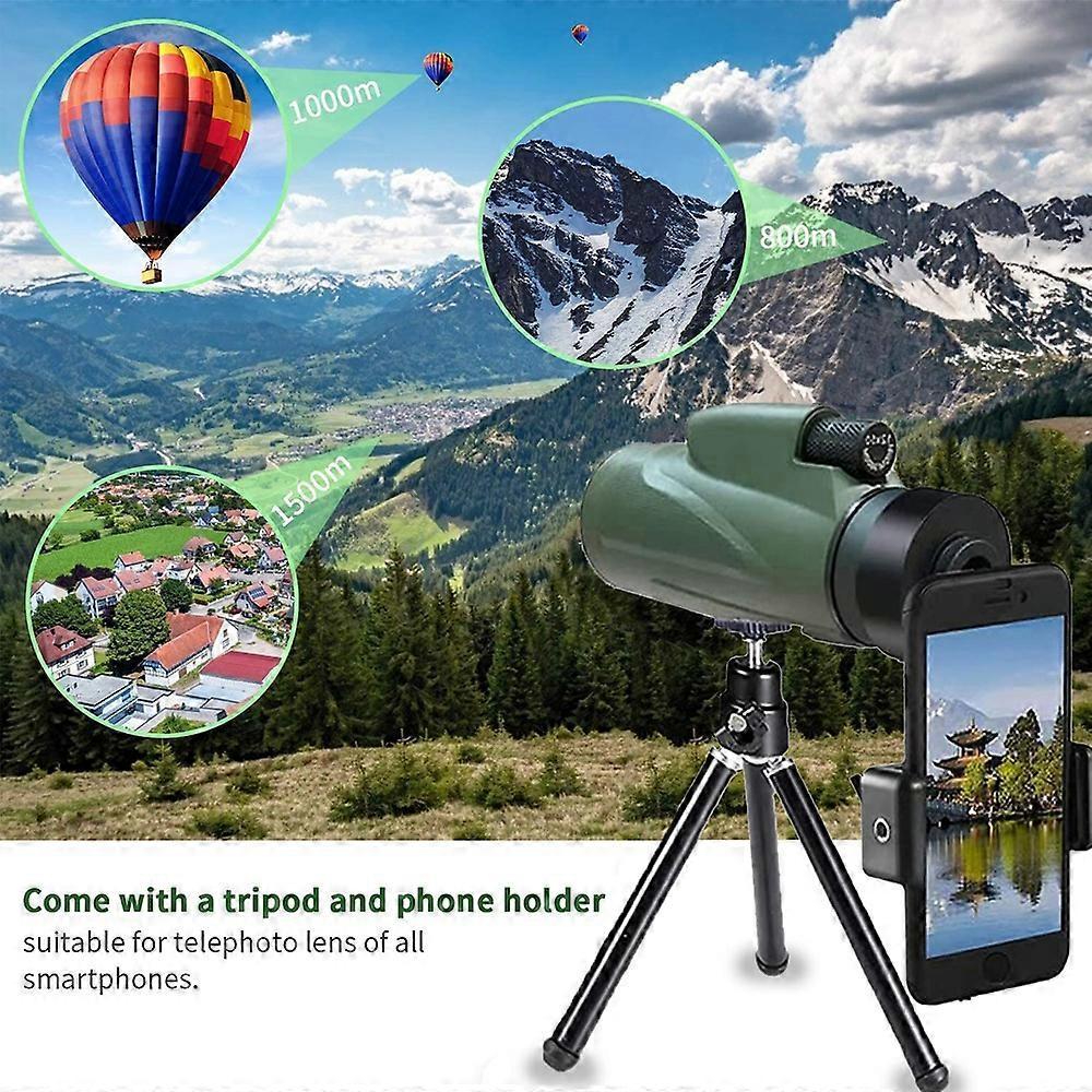 Waterproof Spotting Binoculars for Adults Small Night Vision Green Compact V1263-JX-4160