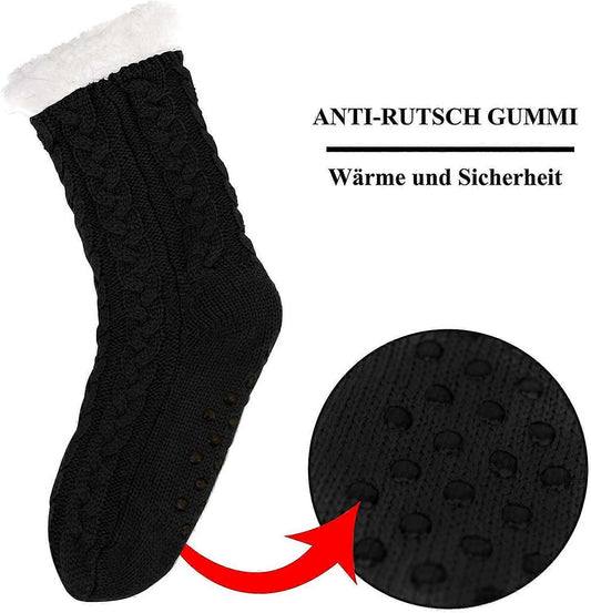 Women's Cuddly Hut Socks Soft Warm Indoor Fluffy Socks for Winter V1263-JX-4207