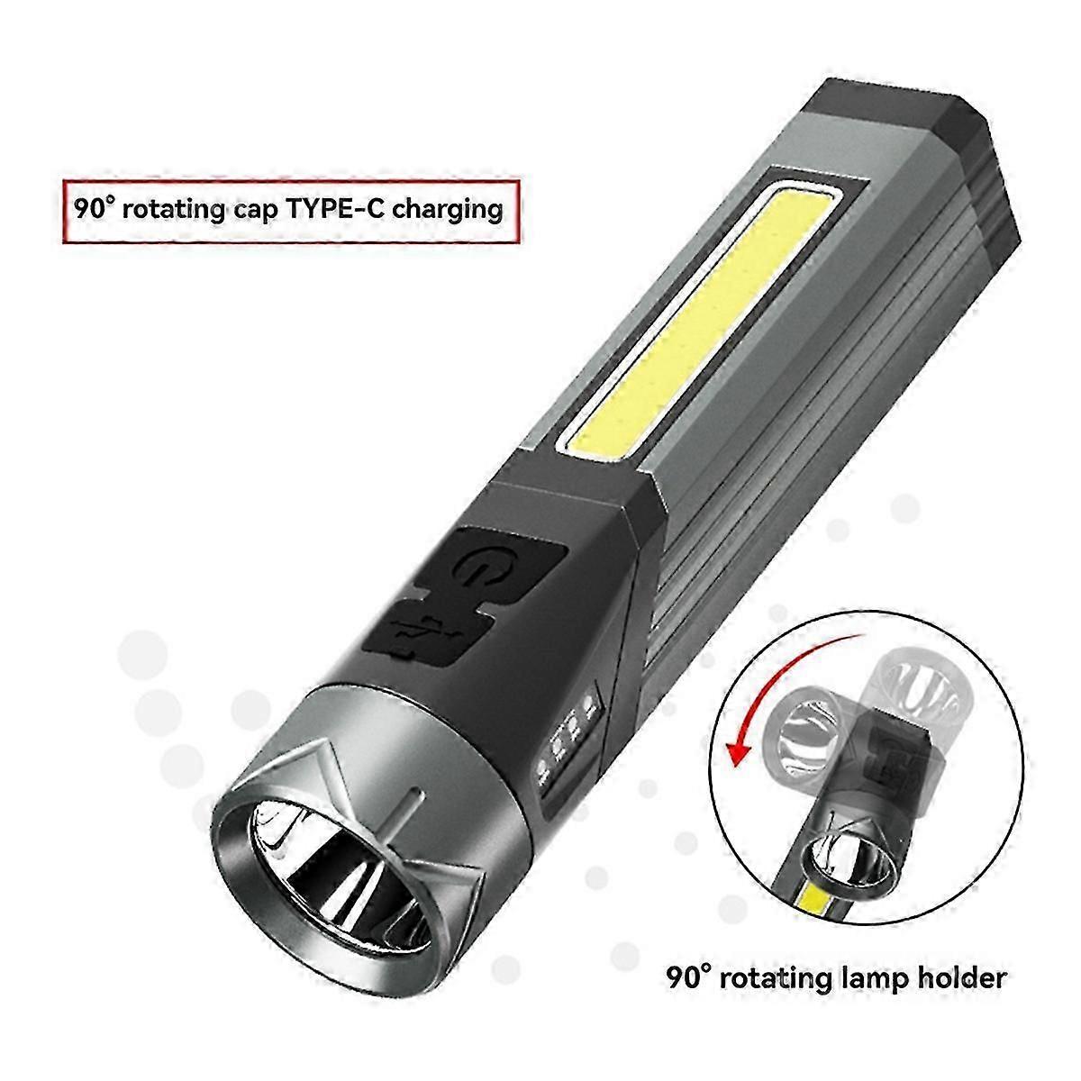 Foldable COB Flashlight Multi-Function Work Light Outdoor Lighting Torch V1263-JX-4253