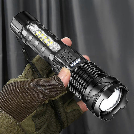 Rechargeable Tactical LED Flashlight Bright Torch for Camping & Emergencies V1263-JX-4274
