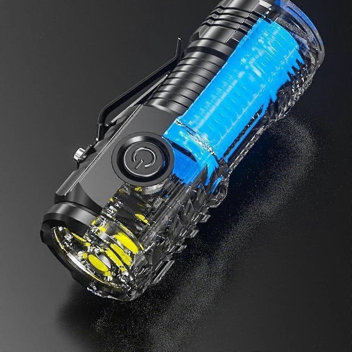 Mini Waterproof LED Flashlight 8.1cm High Lumens Portable Outdoor Torch V1263-JX-4275