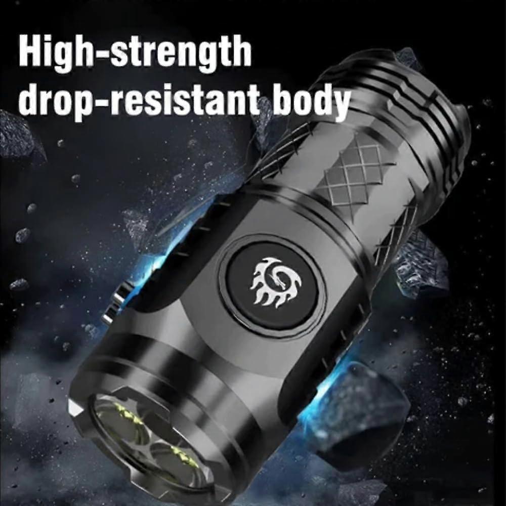 Mini Adjustable Brightness LED Flashlight Compact Super Strong Torch V1263-JX-4303