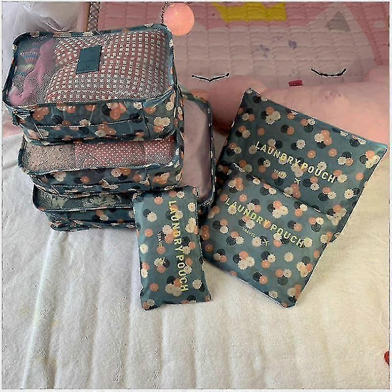 Waterproof Packing Cubes Sorting Organizer Travel Bag Set V1263-JX-4357