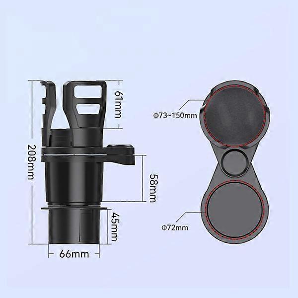 Rotatable Car Cup Holder Expander - Universal Multi-Use Drink Organizer V1263-JX-4387