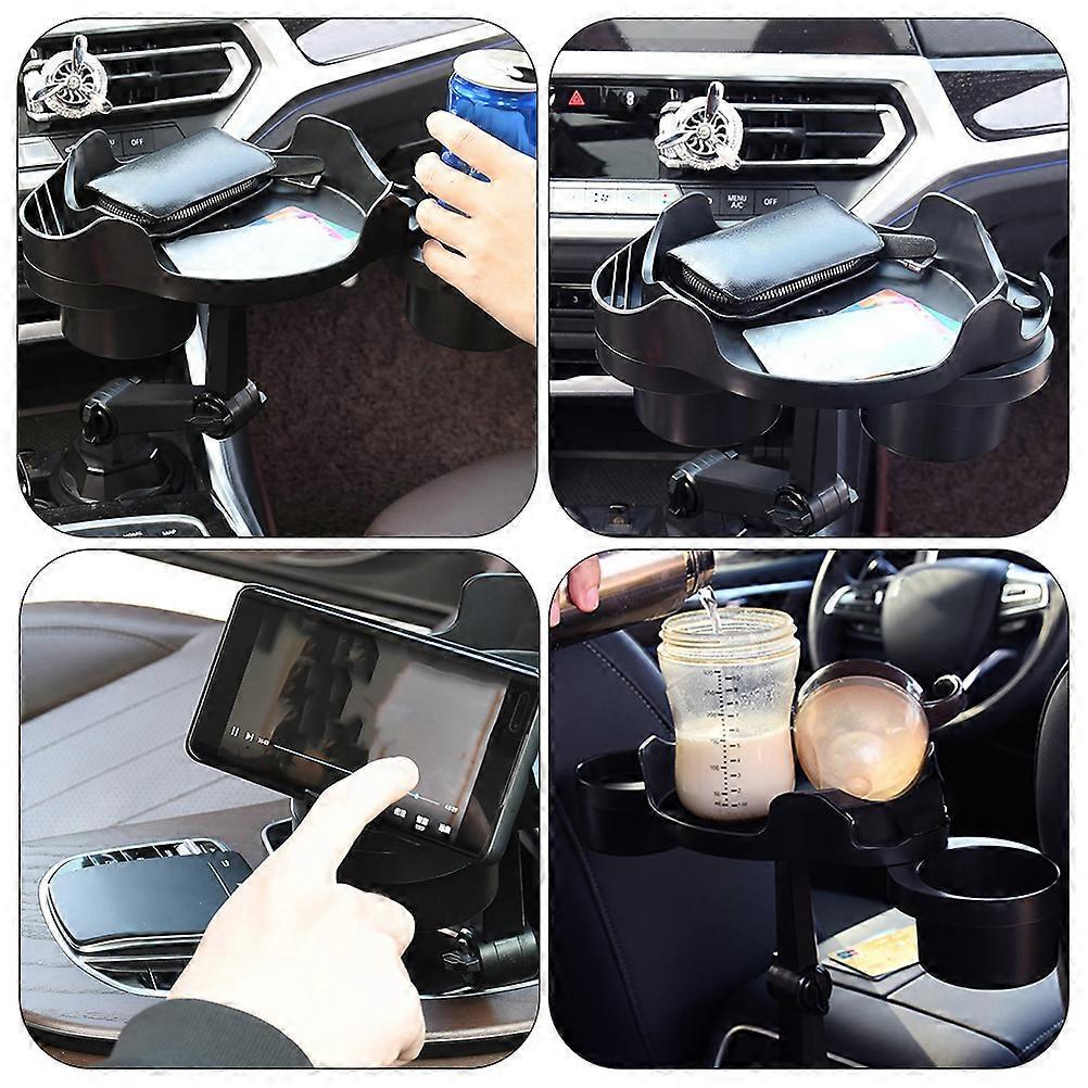Automotive Cup Holder Expander Tray - Interior Car Accessories for Drinks & Snacks V1263-JX-4390