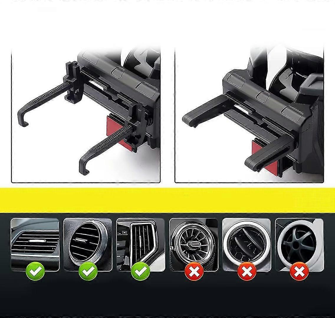 Car Cup Holder - Grey Universal Drink Organizer for Vehicle Use V1263-JX-4412