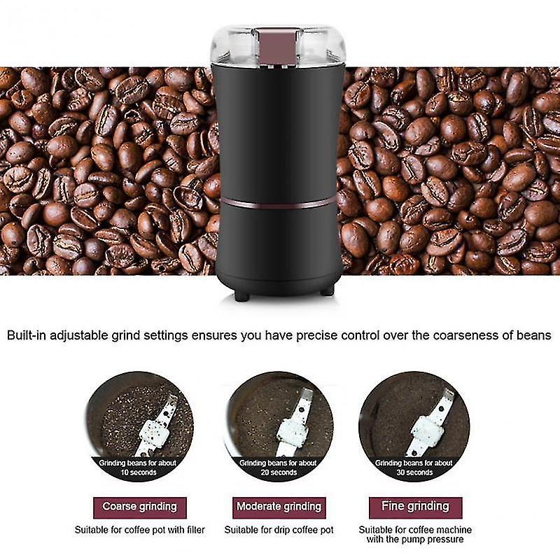 400W Electric Coffee Grinder - Stainless Steel Bean & Spice Mill V1263-JX-4421