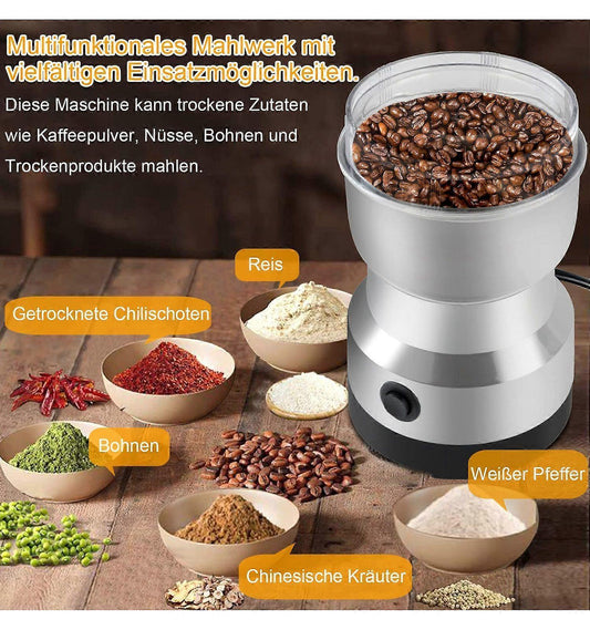 Electric Coffee Grinder - Stainless Steel Portable Spice Grinder for Coffee Beans V1263-JX-4423