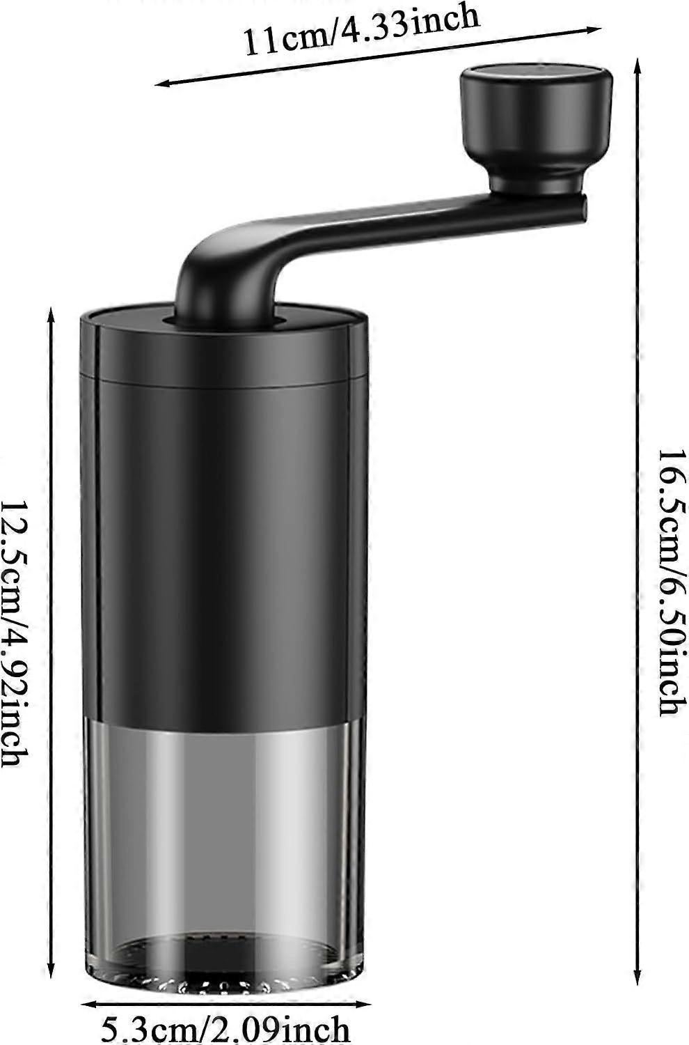 Manual Coffee Grinder - Adjustable Quiet Hand Grinder for Americano & Espresso V1263-JX-4430