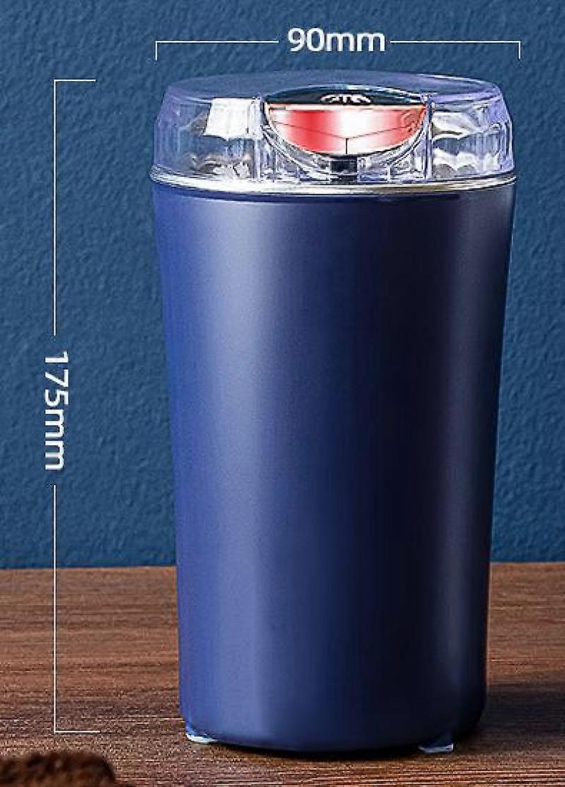 200W Electric Coffee Grinder - Stainless Steel Blades, Overheat Protection, Portable Mill V1263-JX-4458