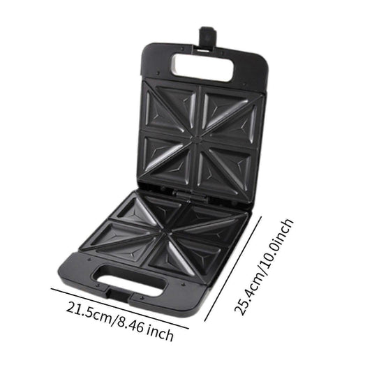 Triangle Waffle Maker with Handle - Portable Nonstick Waffle Iron for Home & Restaurant V1263-JX-4468