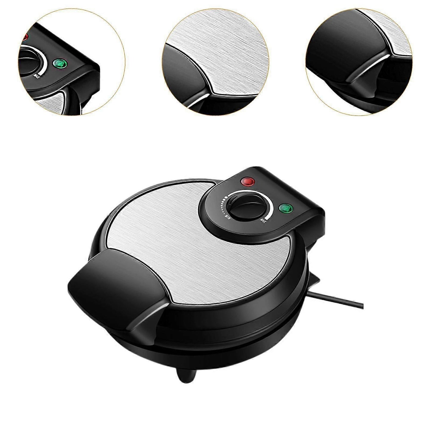 Waffle Cone Machine - Nonstick Waffle Baker for Kitchen Baking, DIY Cone or Crisps V1263-JX-4480